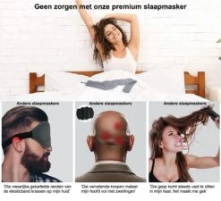 Luxe Slaapmasker - Grijs - Reizen - Reis - 100% Verduisterend Slaapmasker + Opbergzakje - Verstelbaar Oogmasker - Zacht En Ademend - Blinddoek - Vrouwen - Mannen - Kinderen - Slaap Masker - Nachtmasker - Slaapmaskers -Voyago Winkel 1200x1092 12