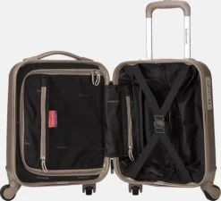 Decent Handbagage Koffer / Trolley / Reiskoffer - 42 Cm - 24 Liter - ABS - Maxi Air - Champagne -Voyago Winkel 1200x1093 1