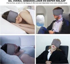 Luxe Slaapmasker - Grijs - Reizen - Reis - 100% Verduisterend Slaapmasker + Opbergzakje - Verstelbaar Oogmasker - Zacht En Ademend - Blinddoek - Vrouwen - Mannen - Kinderen - Slaap Masker - Nachtmasker - Slaapmaskers -Voyago Winkel 1200x1094 47