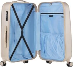 CarryOn Skyhopper Handbagage En Beautycase - 55cm TSA Trolley En Make-up Koffer - Champagne -Voyago Winkel 1200x1101 5
