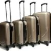 Castillo Travelerz 4 Delige ABS Kofferset - Champagne -Voyago Winkel 1200x1108 2