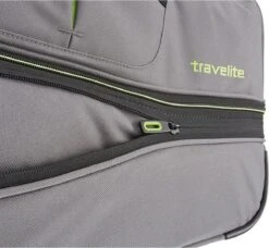 Travelite Basics Wheeled Duffle 70cm Expandable Grey/Green -Voyago Winkel 1200x1108 5