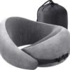 Memory Foam Reiskussen - Inclusief Opergtasje - Grijs -Voyago Winkel 1200x1109 14