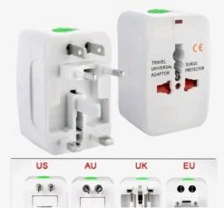 Universele Wereldstekker / Travel Ac Oplader / Met 2 USB Poorten/ Adapter Stekker / Internationale Reisstekker Voor Amerika (USA) / Australië / Azië / Engeland (UK) / Zuid Amerika / Afrika / Reis Oplader / Wit -Voyago Winkel 1200x1111 17