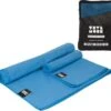 TRVLMORE Microvezel Reishanddoek Set - 2 Stuks - Small (40 X 80 Cm) & Large (76 X 150 Cm) - Microvezel - Blauw -Voyago Winkel 1200x1111 22