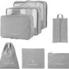 Packing Cubes Set 7 Stuks - Reis Organizer Koffer En Backpack - Grijs -Voyago Winkel 1200x1111 24