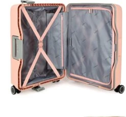 Decent Handbagage Koffer / Trolley / Reiskoffer - 55 Cm - 38 Liter - Polypropyleen - On-Tour - Roze 41 Decent Handbagage Koffer / Trolley / Reiskoffer - 55 Cm - 38 Liter - Polypropyleen - On-Tour - Roze -Voyago Winkel 1200x1113
