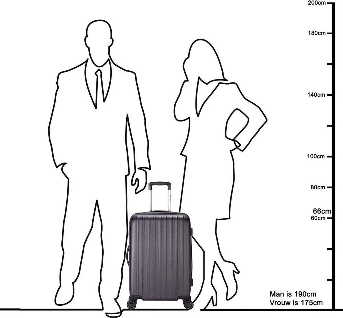 Decent Tranporto-One Medium Koffer - 66 Cm - TSA Slot - Anthracite 19 Decent Tranporto-One Medium Koffer - 66 Cm - TSA Slot - Anthracite - Afbeelding 17