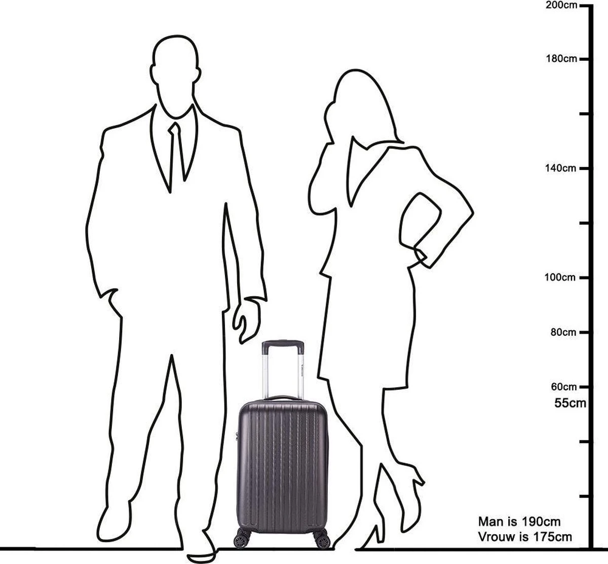 Decent Tranporto-One Handbagage Koffer - 55 Cm - TSA Slot - Dark Blue 19 Decent Tranporto-One Handbagage Koffer - 55 Cm - TSA Slot - Dark Blue - Afbeelding 17