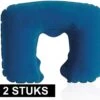 Merkloos 2x Opblaasbare Nekkussens Donkerblauw - Reiskussens/nekkussens - Handig Voor Op Reis/vakantie -Voyago Winkel 1200x1115 11
