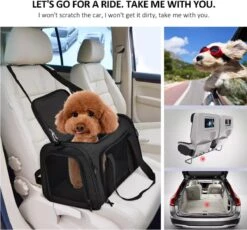 Merkloos - Reistas - Carrier - Transporttas - Huisdiertas Schoudertas - Huisdier Kat Vervoer - Kattentas Hondendraagtas Transport Meenemen Vakantie - Hondendrager - Kat - Hond - Grijs -Voyago Winkel 1200x1115 4