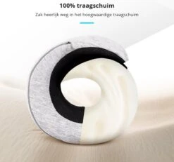 GoGoods® Nekkussen - Luxe Reiskussen - Memory Foam - Vliegtuig - Auto -Voyago Winkel 1200x1121 12