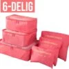 Packing Cubes - 6 Delig - Bagage Organizers - Kleding Organizer - Koffer Organizer Set - Koffer Organizer Set - Compression Cube - Rood -Voyago Winkel 1200x1121 9