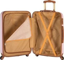 Princess Traveller Trendy Dots - Reiskoffer - Roze - M - 66cm -Voyago Winkel 1200x1122 2