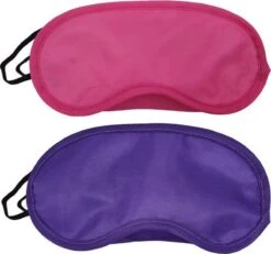 Slaapmaskers Paars & Roze - 2 Stuks - Thuis - Slaapmasker - Onderweg - Vliegtuig - Festival - Slaapcomfort - ODaani