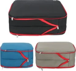 Hikr Packing Cubes - Set 3 Delig - Kofferorganizer - Waterdicht - Meerkleurig -Voyago Winkel 1200x1123 23