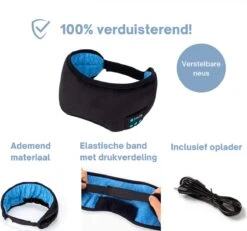 DreamDoc® - Slaapmasker - Bluetooth - Oogmasker - 100% Verduisterend - Slaaphulp - White Noise - Koptelefoon 10 DreamDoc® - Slaapmasker - Bluetooth - Oogmasker - 100% Verduisterend - Slaaphulp - White Noise - Koptelefoon -Voyago Winkel 1200x1124 17