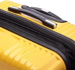 Tesla PC - Reiskoffer - 75 Cm - 4 Wielen - Geel -Voyago Winkel 1200x1124 3