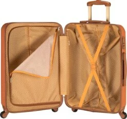 Princess Traveller Trendy Dots - Reiskoffer - Terra - M - 66cm -Voyago Winkel 1200x1126 1