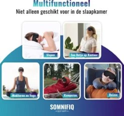 Somnifiq Slaapmasker - Luxe 3D Oogmasker - Zijde Slaapmasker - Traagschuim - 100% Verduisterend -Voyago Winkel 1200x1126 11