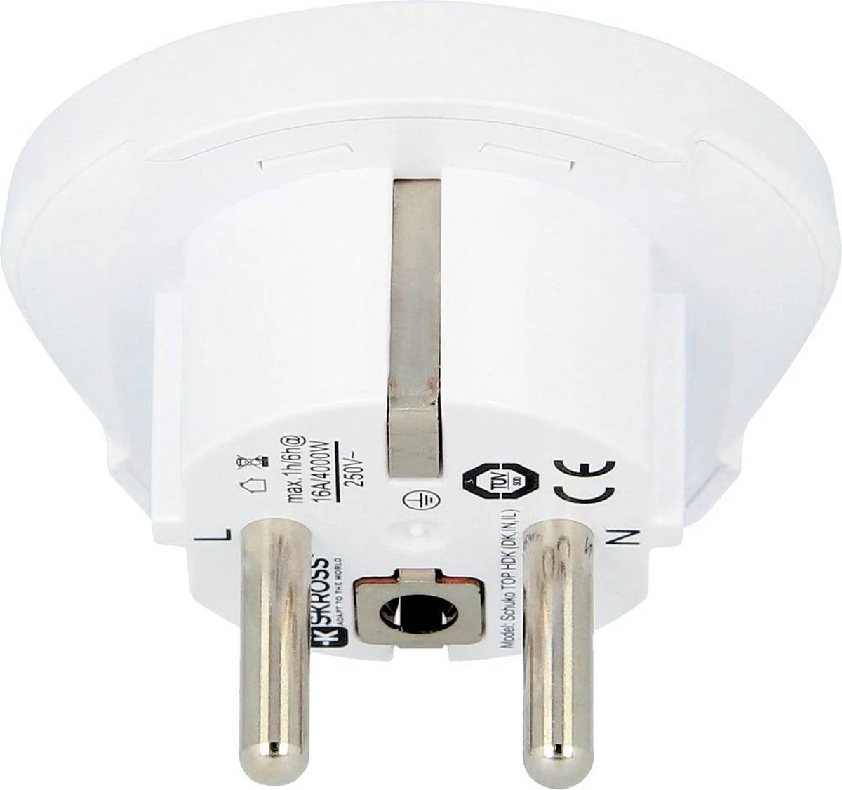 Skross SKR1500217E Travel Adapter India / Israel / Denmark To Europe 6 Skross SKR1500217E Travel Adapter India / Israel / Denmark To Europe - Afbeelding 4