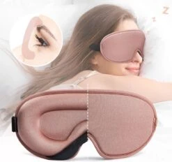 Merkloos Slaapmasker Voor Wimperextensions - 100% Ademend En Verduisterend - Met Hoge Kwaliteit Memory Foam - Inclusief Gratis Oordoppen - Oudroze Zalmkleurig 3D Masker Voor Wimper Extension - Slapen Met Wimpers - Slapen Met Wimpersextensions -Voyago Winkel 1200x1128 10