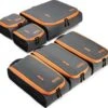 Bagsmart Packing Cubes Set - 6 Delige Koffer Organizer Voor 24" Koffer - Grijs Oranje -Voyago Winkel 1200x1130 17