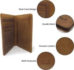 Su.B.dgn Paspoort Hoesje- RFID- Passport Cover- Kaarthouder - Luxe Leer- Bruin -Voyago Winkel 1200x1130 20