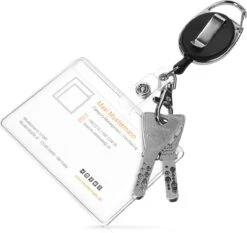 Kwmobile Sleutelhanger Met Uittrekbaar Koord - Set Van 2 Stuks - Uitschuifbare Broekclip Voor Sleutels En Pasje - Uittrekbare Pasjeshouder - Zwart -Voyago Winkel 1200x1130 21