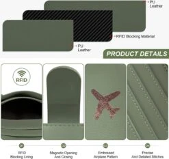 Casemania Paspoort Hoes - Paspoorthouder - Luxe Beschermhoes Voor Paspoort & Kaarthouder - Groen -Voyago Winkel 1200x1130 22