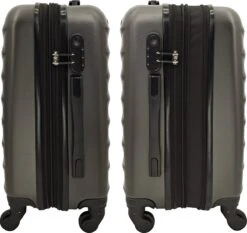 SB Travelbags 'Expandable' Bagage Koffer 65cm- Donker Grijs -Voyago Winkel 1200x1130 8