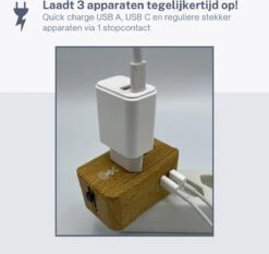 Dutch Quality® - Universele Wereldstekker - USB-C & USB-A Poort - 170+ Landen - Internationale Reisstekker - Hout Look -Voyago Winkel 1200x1131 10