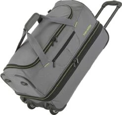 Travelite Basics Wheeled Duffle 70cm Expandable Grey/Green -Voyago Winkel 1200x1132 10
