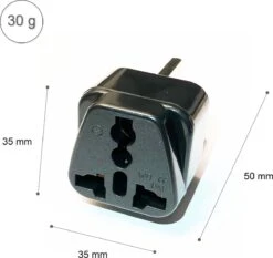 Colorful Sun® Reisstekker Engeland/UK - Universele Wereldstekker Type G - 1 Stuk - EU / US / CN / AU / FR / JP / IT / IN Naar UK - Universele Naar Verenigd Koninkrijk, Ierland, Malta, Maleisië, Singapore En Het Arabisch Schiereiland Gebruikt - Zwart -Voyago Winkel 1200x1132 14