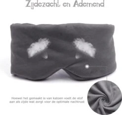 Lopoleis Slaapmasker – Oogmasker – Slaap Oordopjes – 3D – 100% Verduisterend – Slaap – Masker – Cadeau – Grijs -Voyago Winkel 1200x1132 22