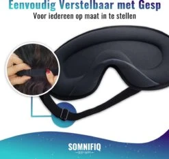 Somnifiq Slaapmasker - Luxe 3D Oogmasker - Zijde Slaapmasker - Traagschuim - 100% Verduisterend -Voyago Winkel 1200x1133 20