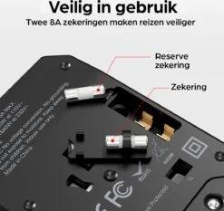 Hermanos® Reisstekker - Universele Wereldstekker Met USB-C En 4 USB Poorten - Internationale Reisstekker Voor 150+ Landen - 2000 Watt - Amerika (USA) - Engeland (UK) - Australië - Azië - Zuid Amerika - Afrika - Zwart - HWS01 -Voyago Winkel 1200x1134 10