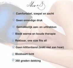 Oogmasker - Slaapmasker - Verwarmen En Koelen - Slaapmasker Vrouwen - Slaapmasker Mannen – Ontspanning - Hoofdpijn - Migraine - Cadeau -Voyago Winkel 1200x1134 18