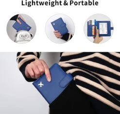 Casemania Paspoort Hoes - Paspoorthouder - Luxe Beschermhoes Voor Paspoort & Kaarthouder - Donker Blauw -Voyago Winkel 1200x1135 8