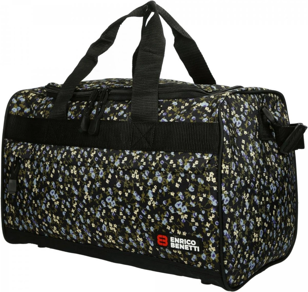 Enrico Benetti San Jose Sporttas/ Reistas - 46040 - Zwart Met Madeliefjes 4 Enrico Benetti San Jose Sporttas/ Reistas - 46040 - Zwart Met Madeliefjes - Afbeelding 2