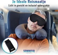 Somnifiq Slaapmasker - Luxe 3D Oogmasker - Zijde Slaapmasker - Traagschuim - 100% Verduisterend -Voyago Winkel 1200x1139 18