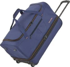 Travelite Basics Wheeled Duffle 55cm Expandable Navy/Orange -Voyago Winkel 1200x1139 8