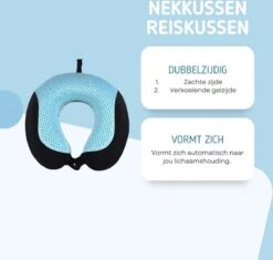Recalma Nekkussen - Ergonomisch Foam - Uitwasbaar - U Vorm - Reiskussen Vliegtuig, Auto En Thuis -Voyago Winkel 1200x1140 16