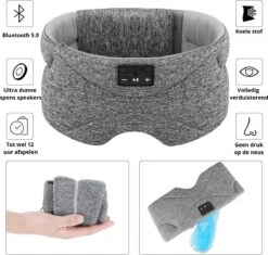 Bluetooth Slaapmasker – Met Gratis Hot/coldpack! – White Noise Editie - Hoogwaardig Slaap Masker – Premium Slaapmasker – Volledig Verduisterend – Huidvriendelijk Materiaal – Ademende Stof – 100 % Verduisterend – Verplaatsbare Speakers -Voyago Winkel 1200x1141 12