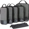 Bagsmart Packing Cubes Compressie Cubes - Set Van 6 - Zwart