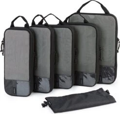 Bagsmart Packing Cubes Compressie Cubes - Set Van 6 - Zwart