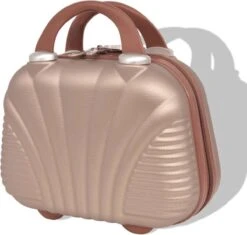 VidaXL Harde Rolkoffer Set Champagnekleurig 4-dlg -Voyago Winkel 1200x1142 1