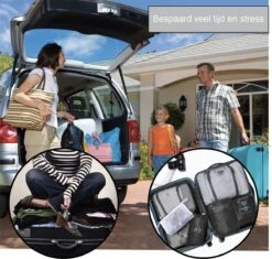 VoordeelShop Packing Cubes Set 7-delig - Kleding Organizer Set Voor Koffer En Backpack - Bagage Organizers - Zwart -Voyago Winkel 1200x1142 13