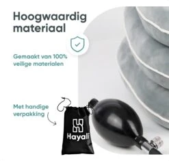 Opblaasbaar Nekkussen Voor Vliegtuig/Auto - Reiskussen Met Nekondersteuning - Anti Nekpijn Neksteun Kussen - 3 Laags – Grijs -Voyago Winkel 1200x1142 22