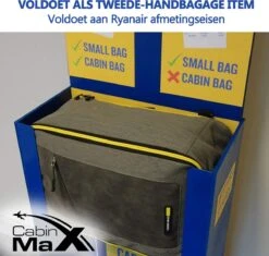 CabinMax Manhatten – Handbagage 20L – Rugzak – Schooltas - 40x20x25 Cm – Compact Reistas – Lichtgewicht – Nettuno Blauw -Voyago Winkel 1200x1143 4